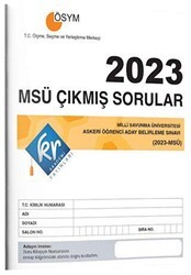 KR Akademi Yayınları 2023 MSÜ Çıkmış Sorular Tıpkı Basım Kitapçığı - 1
