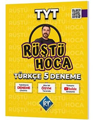 KR Akademi Yayınları 2023 Rüştü Hoca TYT Türkçe 5 Deneme - 1