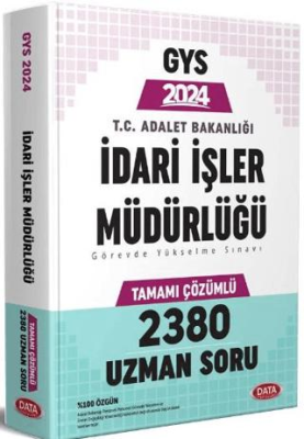 2024 T.C. Adalet Bakanlığı İdari İşler Müdürlüğü GYS Tamamı Çözümlü 2380 Uzman Soru Bankası - 1
