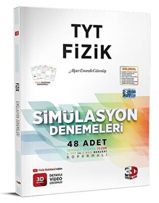 3D Yayınları TYT 3D Simülasyon Fizik Denemeleri - 1