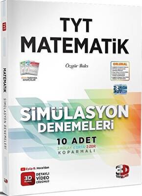 3D Yayınları TYT 3D Simülasyon Matematik Denemeleri - 1