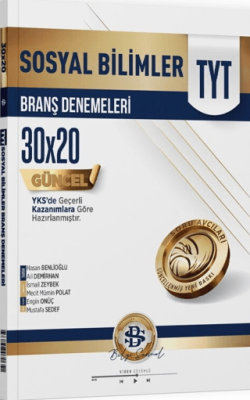 TYT Sosyal Bilimler 30 x 20 Branş Denemeleri - 1