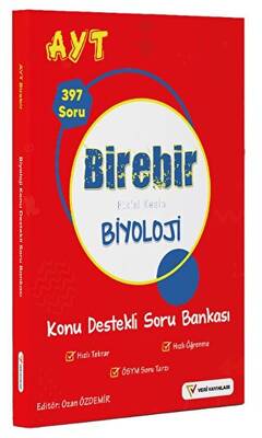 Veri Yayınları YKS AYT Birebir Etkisi Kesin Biyoloji Konu Destekli Soru Bankası - 1