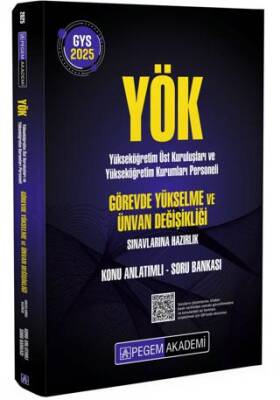 2025 GYS YÖK Görevde Yükselme ve Ünvan Değişikliği Konu Anlatımlı Soru Bankası - 1