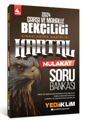 2024 Çarşı ve Mahalle Bekçiliği Sınavlarına Hazırlık Kartal Mülakat Soru Bankası - Yediiklim Yayınları