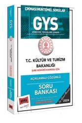 2024 GYS Kültür ve Turizm Bakanlığı Şube Müdürü Kadrosu İçin Açıklamalı Çözümlü Soru Bankası - Yargı Yayınevi