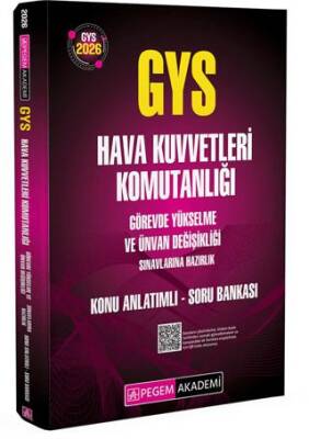 2026 GYS Hava Kuvvetleri Komutanlığı Görevde Yükselme Sınavlarına Hazırlık Konu Anlatımlı Soru Bankası - 1
