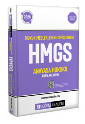 2026 Hukuk Mesleklerine Giriş Sınavı HMGS Anayasa Hukuku Konu Anlatımlı - Pegem Akademi Yayıncılık