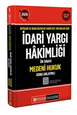 2024 İktisadi ve İdari Bilimler Fakültesi Mezunları İçin İdari Yargı Hakimliği Ön Sınavı Medeni Hukuk Konu Anlatımlı - 1