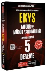 2026 Milli Eğitim Bakanlığı EKYS Müdür ve Müdür Yardımcılığı Tamamı Çözümlü 5 Deneme - Pegem Akademi Yayıncılık