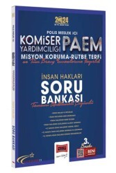 2024 Polis Meslek İçi PAEM Komiser Yardımcılığı Misyon Koruma Rütbe Terfi ve Tüm Branş Sınavlarına Hazırlık Yıldız Serisi İnsan Hakları Soru Bankası - Yargı Yayınevi