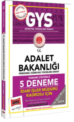 2025 Adalet Bakanlığı Tamamı Çözümlü İdari İşler Müdürü Kadrosu İçin 5 Deneme - 1