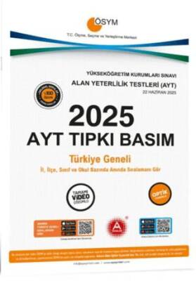 2025 AYT Tıpkı Basım Çıkmış Sorular - 1