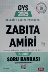 2025 Belediye Zabıta Personeli Zabıta Amiri 2. Grup Soru Bankası - Data Yayınları