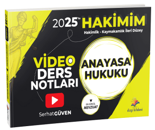 2025 Hakimlik Hakimim Anayasa Hukuku Video Ders Notları - 1