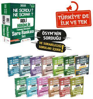 2025 Hukuk Atölyesi Adli Hakimlik Ne Sordu Ne Sorar Soru Bankası Modüler Set - 1