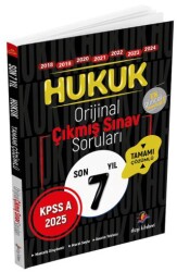 2025 KPSS A Grubu Hukuk Orijinal Çıkmış Sorular Son 7 Yıl Çözümlü - Dizgi Kitap
