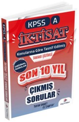 2025 KPSS A Grubu İktisat Çıkmış Sorular Son 10 Yıl Çözümlü - Dizgi Kitap
