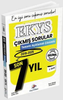 2025 MEB EKYS Müdür ve Yardımcılığı Çıkmış Sorular Son 7 Yıl Çözümlü - 1