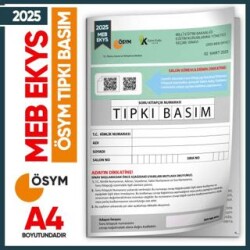 2025 MEB-EKYSMEB-AGS UyumluÖSYM Çıkmış Soru Tıpkı Basım Deneme Sınavı Türkiye Geneli Soru Fasikülü - İnformal Yayınları