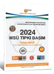 2024 MSÜ Çıkmış Sorular Tıpkı Basım - A Yayınları