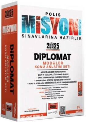2025 Polis Misyon Sınavlarına Hazırlık Diplomat Serisi Diplomat Modüler Konu Anlatım Seti - 1
