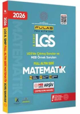 2026 8. Sınıf Full LGS Altın Seri Matematik MEB Çıkmış Soru Bankası Modüler Seti PDF-Video Çözümlü - 1