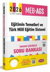 2026 AGS Eğitimin Temelleri - Türk Milli Eğitim Sistemi Tamamı Çözümlü Soru Bankası - Data Yayınları