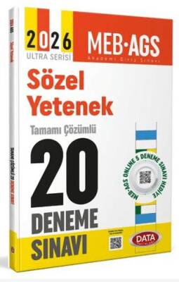 2026 AGS Sözel Yetenek Tamamı Çözümlü 20 Deneme Sınavı - 1