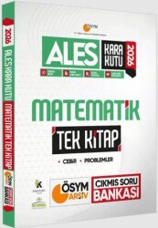 2026 ALES Kara Kutu Matematik TEK KİTAP ÖSYM Arşiv Çıkmış Soru Bankası Konu Özetli Dijital Çözümlü - Karakutu Yayın