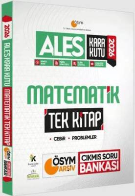 2026 ALES Kara Kutu Matematik TEK KİTAP ÖSYM Arşiv Çıkmış Soru Bankası Konu Özetli Dijital Çözümlü - 1