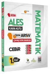 2026 ALES Matematik Kara Kutu 1.Cilt Cebir ÖSYM Çıkmış Soru Bankası K. Özetli Dijital Çözümlü - Karakutu Yayın