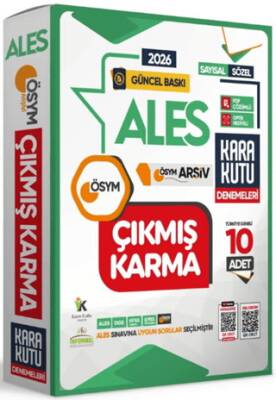 2026 ALES Sayısal Sözel TM ÖSYM Çıkmış Karma Kara Kutu 10 lu Deneme Paketi - 1