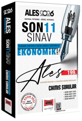 2026 ALES Sayısal-Sözel Yetenek Son 11 Sınav Çıkmış Sorular Ekonomik Seri - 1