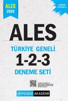 2026 ALES Tamamı Çözümlü Türkiye Geneli 1-2-3 3`lü Deneme Seti - 1