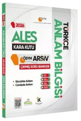 2026 ALES Türkçenin Kara Kutusu ANLAM BİLGİSİ Sözcük-Cümle Çıkmış Soru Bankası Konu Özetli Dijital Çözümlü - 1