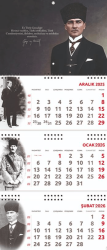 2026 Atatürk Gemici Duvar Takvimi - Gazi - Halk Kitabevi