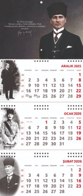 2026 Atatürk Gemici Duvar Takvimi - Gazi - 1