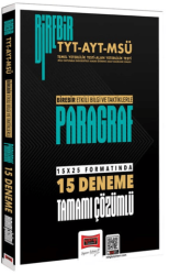 2026 Birebir TYT-AYT-MSÜ Paragraf Tamamı Çözümlü 15 Deneme Sınavı - Yargı Yayınevi