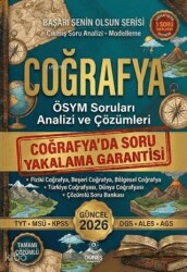 2026 Coğrafya ÖSYM Soruları Analizi ve Çözümleri - Güneş Kitabevleri Yayınları