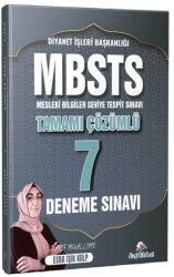 2026 Diyanet İşleri Başkanlığı Mesleki Bilgiler Seviye Tespit Sınavı MBSTS Tamamı Çözümlü 7 Deneme Sınavı - Dizgi Kitap