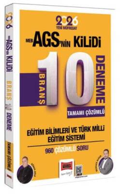 2026 Eğitim Bilimleri MEB-AGSnin Kilidi Tamamı Çözümlü 10 Branş Deneme - 1