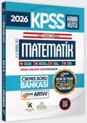 2026 FULLKPSS Lisans -Önlisans-Ortaöğretim Matematik Kara Kutu ÖSYM Çıkmış Soru Bankası Son 15 Yıl - Karakutu Yayın
