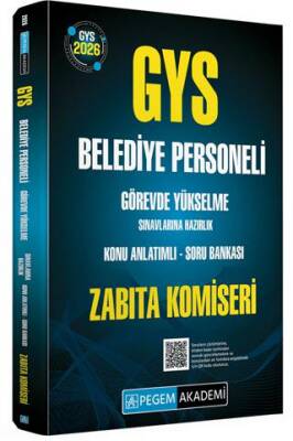 2026 GYS Belediye Personeli Görevde Yükselme Sınavlarına Hazırlık Konu Anlatımlı Soru Bankası Zabıta Komiseri - 1