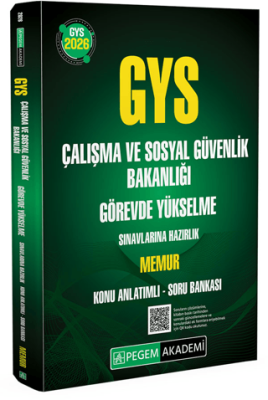 2026 GYS Çalışma ve Sosyal Güvenlik Bakanlığı Görevde Yükselme Sınavlarına Hazırlık Memur Konu Anlatımlı Soru Bankası - 1