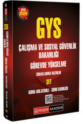 2026 GYS Çalışma ve Sosyal Güvenlik Bakanlığı Görevde Yükselme Sınavlarına Hazırlık Şef Konu Anlatımlı Soru Bankası - Pegem Akademi Yayıncılık