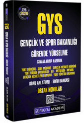 2026 GYS Gençlik ve Spor Bakanlığı Görevde Yükselme Sınavlarına Hazırlık Konu Anlatımlı Soru Bankası Ortak Konular - Pegem Akademi Yayıncılık