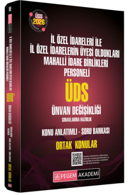 2026 GYS İl Özel İdareleri ile İl Özel İdarelerin Üyesi Oldukları Mahalli İdare Birlikleri Personeli ÜDS Sınavlarına Hazırlık Konu Anlatımlı Soru Bankası Ortak Konular - 1