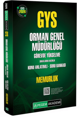 2026 GYS Orman Genel Müdürlüğü Görevde Yükselme Sınavlarına Hazırlık Konu Anlatımlı Soru Bankası - Memurluk - 1