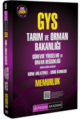 2026 GYS Tarım ve Orman Bakanlığı Görevde Yükselme Sınavlarına Hazırlık Konu Anlatımlı Soru Bankası - Memurluk - Pegem Akademi Yayıncılık